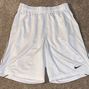 White nike shorts